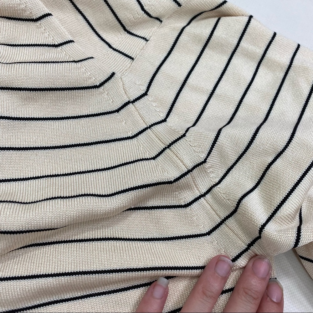 Givenchy Sport Yellow Striped button down Sweater size S - Picture 7 of 12